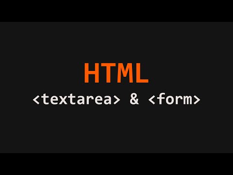 Textarea Form Attribute HTML Example