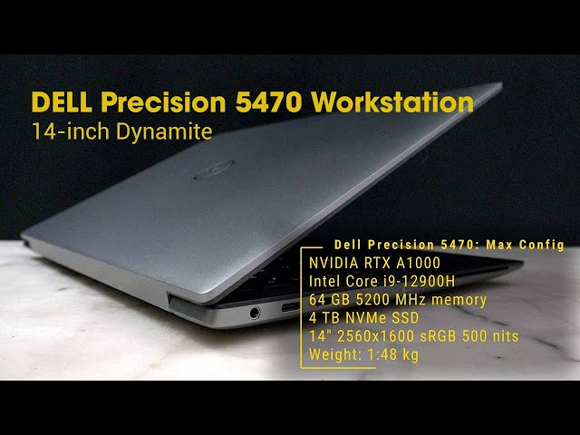 Dell Precision 5470 with the NVIDIA RTX A1000 GPU - YouTube