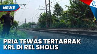 PRIA TEWAS Tertabrak KRL di Rel Sholis Bogor, Tinggalkan Mobil di Bahu Jalan