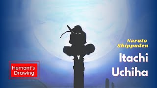 Itachi Uchiha Drawing | How to draw and paint Itachi Uchiha with soft pastel colors | Step by step screenshot 5