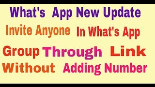 How to invite  Any friends in what's App Group without Adding Number screenshot 3