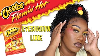 Eyeshadow CHEETOS Flamin Hot #makeup #flaminhotcheetos  #viralmakeup #eyeshadow