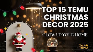 🎄 Top 15 Temu Christmas Lights & Decor 2025 – Holiday Haul! ✨