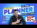 CA Final IDT - 7 Days Planner | Jan'26 | Time Targets | CA Siddhesh Valimbe