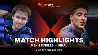 Benedikt Duda vs Panagiotis Gionis | MS Final | WTT Feeder Biella 2023
