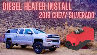 Diesel heater setup in my 2019 Silverado! Best heat source for winter truck camping?