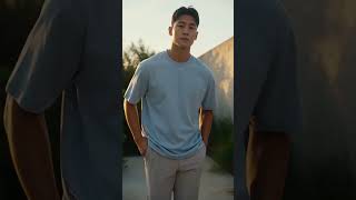 Blue T-shirt for clean and simple everyday styling #shorts #v=FdoldW_a9AQ