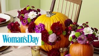 Pumpkin Floral Arrangement | Woman's Day