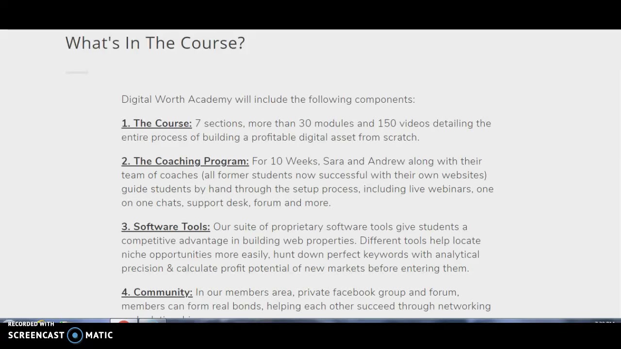 sarah young and Andrew Hansen's digital worth academy/ digital worth academy review