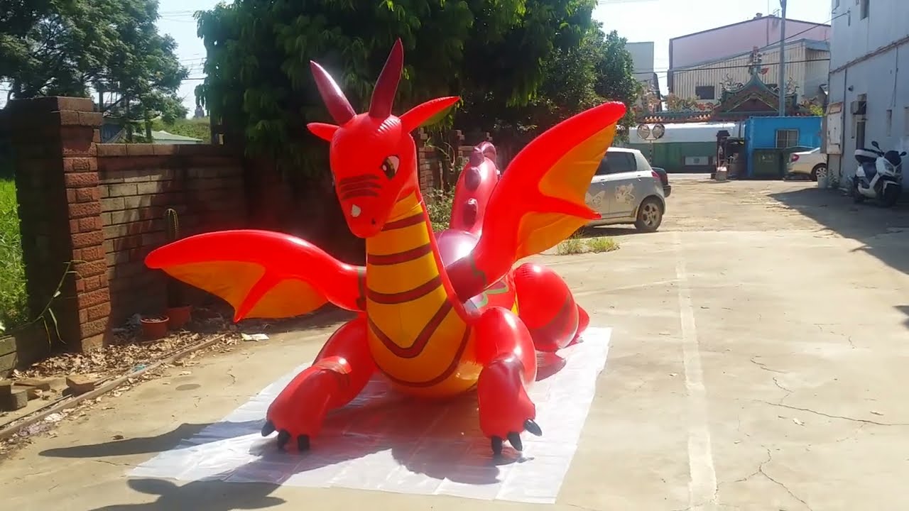 380cm fyaryuu dragon inflatable toy - YouTube