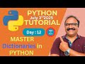 Python Day 12: Dictionaries Explained with Examples | Python for Beginners Series
