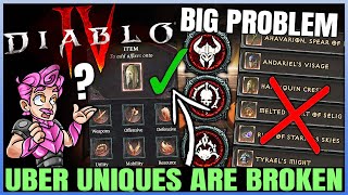 Diablo 4 - Don't Get THIS Wrong - Uniques & Uber Uniques Are Ruining Builds - Tempering Problem!