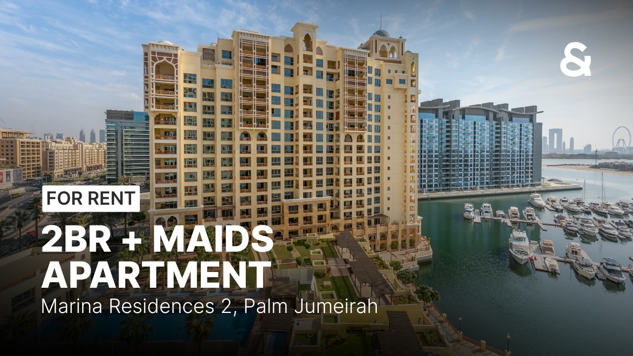 For Rent | 2BR + Maids Apartment | Marina Residences 2, Palm Jumeirah