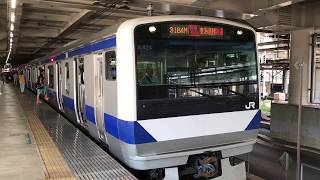 常磐線E531系K424編成品川行き北千住駅発車