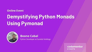 Demystifying Python Monads Using Pymonad | Boone Cabal | Python Developer at Sundial Holdings