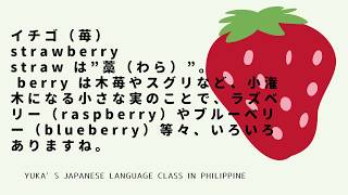 Learn the vocabulary of fruits and vegetables　語彙を学ぼう　野菜と果物　JLPT JFT
