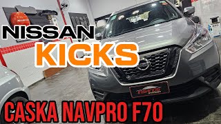 Central Multimidia Nissan Kicks Caska Navpro F70, Carplay e Android Auto, Bluetooth, IPS, DSP, GPS