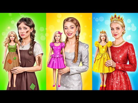 غنية  مفلسة  غنية للغاية تحول دمية باربي   
