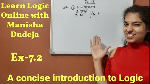 M.A(PHILOSOPHY), A concise introduction to LOGIC, Hurley Patrick, ch-7, Ex-7.2, by Manisha Dudeja #6