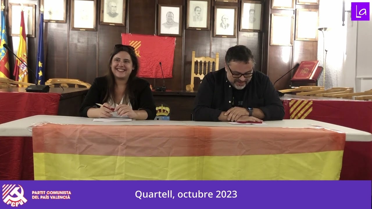 El PCPV Les Valls repren la seua activitat política oberta amb l'acte "Què és un govern legitimat?"