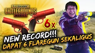 GILA! DAPAT 6 FLARE GUN SEKALIGUS! NEW RECORD!  - PUBG Mobile Indonesia