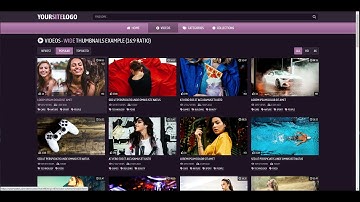 Template 1 - Color Scheme 9 (For Video Website)
