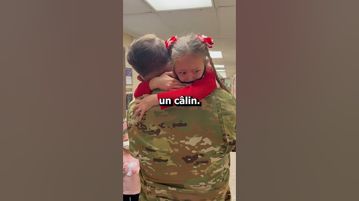 Ce père a surpris sa fille de retour de l'armée