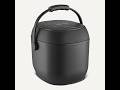 Amazon Basics Rice Cooker Small 3-cup Uncooked 6-cup Cooked, Micon with Fuzzy Logic