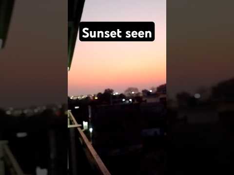 Bahot hi khoobsurat sunset seen #sunset #short #minivlog #viral # #8Mviews #8Mvuewsshorts #youtube