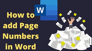 How to add Page numbers in #microsoftword