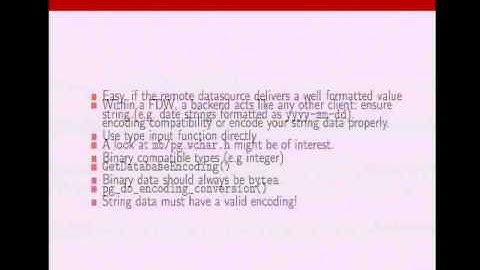 Writing a foreign data wrapper
