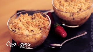 CooKzina- ِCrumble pomme chocolat un DÉLICE-/ وصفات رمضان/كرمبل محشي بالتفاح و الشوكولاطة ذوق هبااال