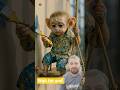 Everyone is laughing after seeing the monkey being beaten.#short#ai#money