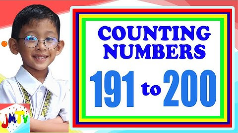 191 to 200 | Counting Numbers | JMTV