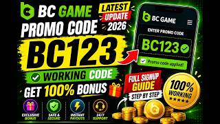 BC GAME Promo Code BC123 🔥 Latest Working Referral Code 2026 | Full Signup Process &amp; Beginner Guide