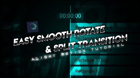EASY SMOOTH ROTATE & SPLIT TRANSITION TUTORIAL || ALIGHT MOTION TUTORIL FOR PUBG EDITS