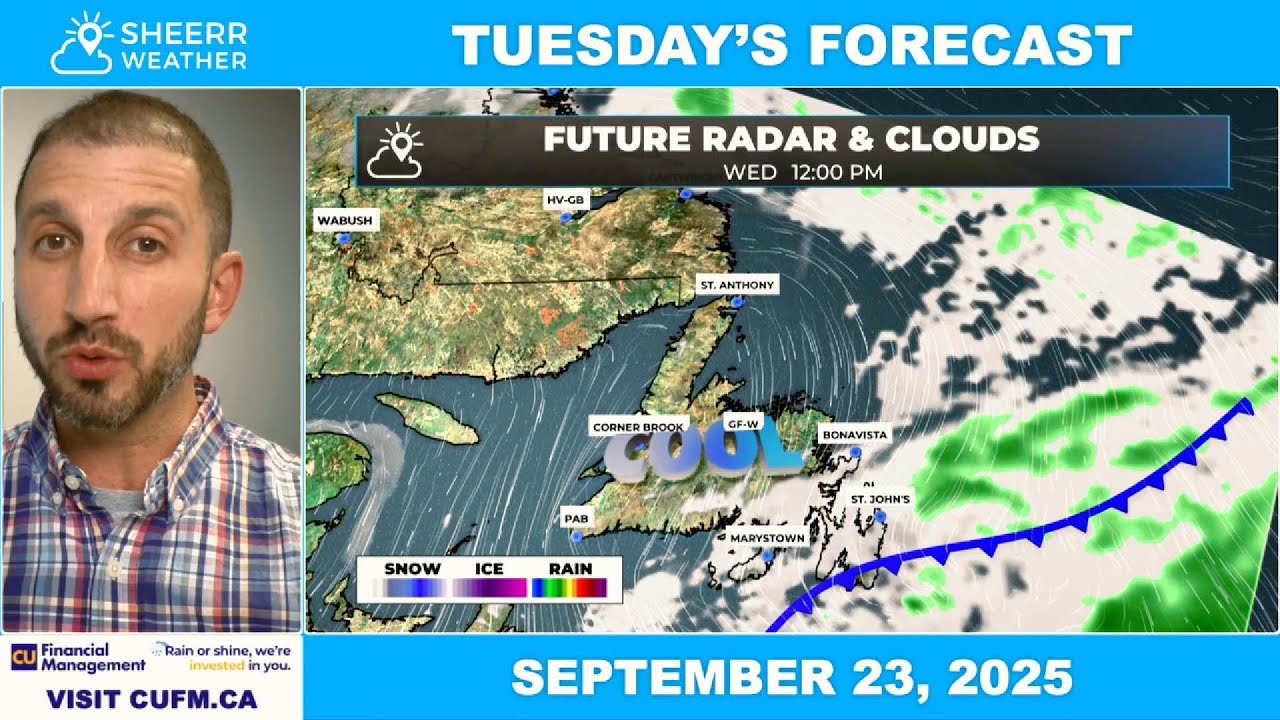 Cooler air arrives for Wednesday but it won't last long... - YouTube
