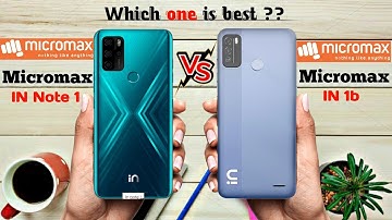 Micromax in note 1 vs Micromax IN 1b|| Full comparison with winning result||