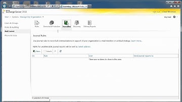 Enable Message Journaling in Office 365