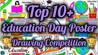 Education Day Drawing Ideas How to Draw Education Day Poster