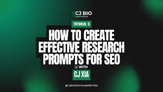 How to Create Effective Research Prompts for SEO (GEO Tutorial)