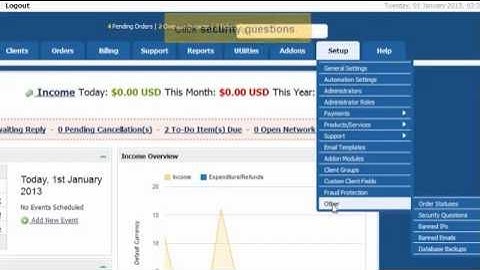 10 - How to manage security questions in WHMCS