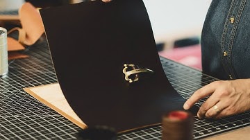 Making an English Bridle Leather Briefcase - Part 2 of 4 - ASMR Build