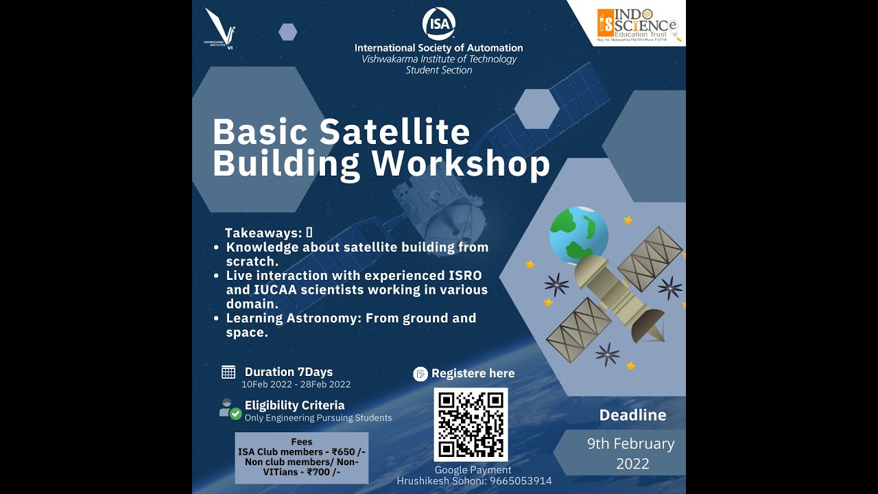 Satellite Building Workshop Day 4 | Indo Science Education Trust, Pune | ISA VIT Pune