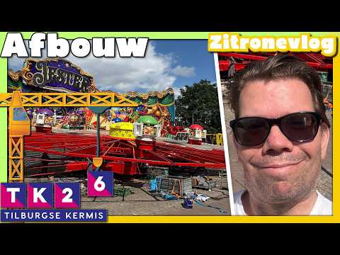 De grootste kermis van Nederland wordt weer afgebroken | we nemen een kijkje op t bouwterrein 