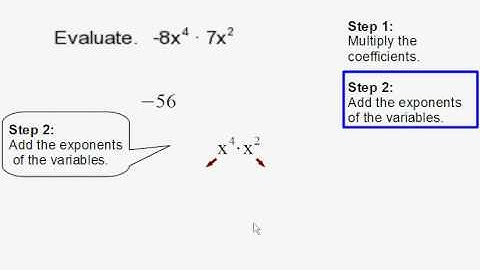 Multiplying Variables with Exponents