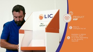 Self assembly display ECO FSDU | Lic Packaging Spa