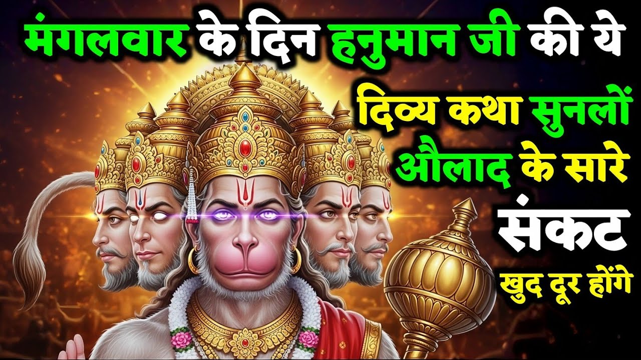 सिर्फ सुनने भर से चमत्कार! मंगलवार की हनुमान कथा बदल देगी आपका भाग्य | Hanuman Kath 