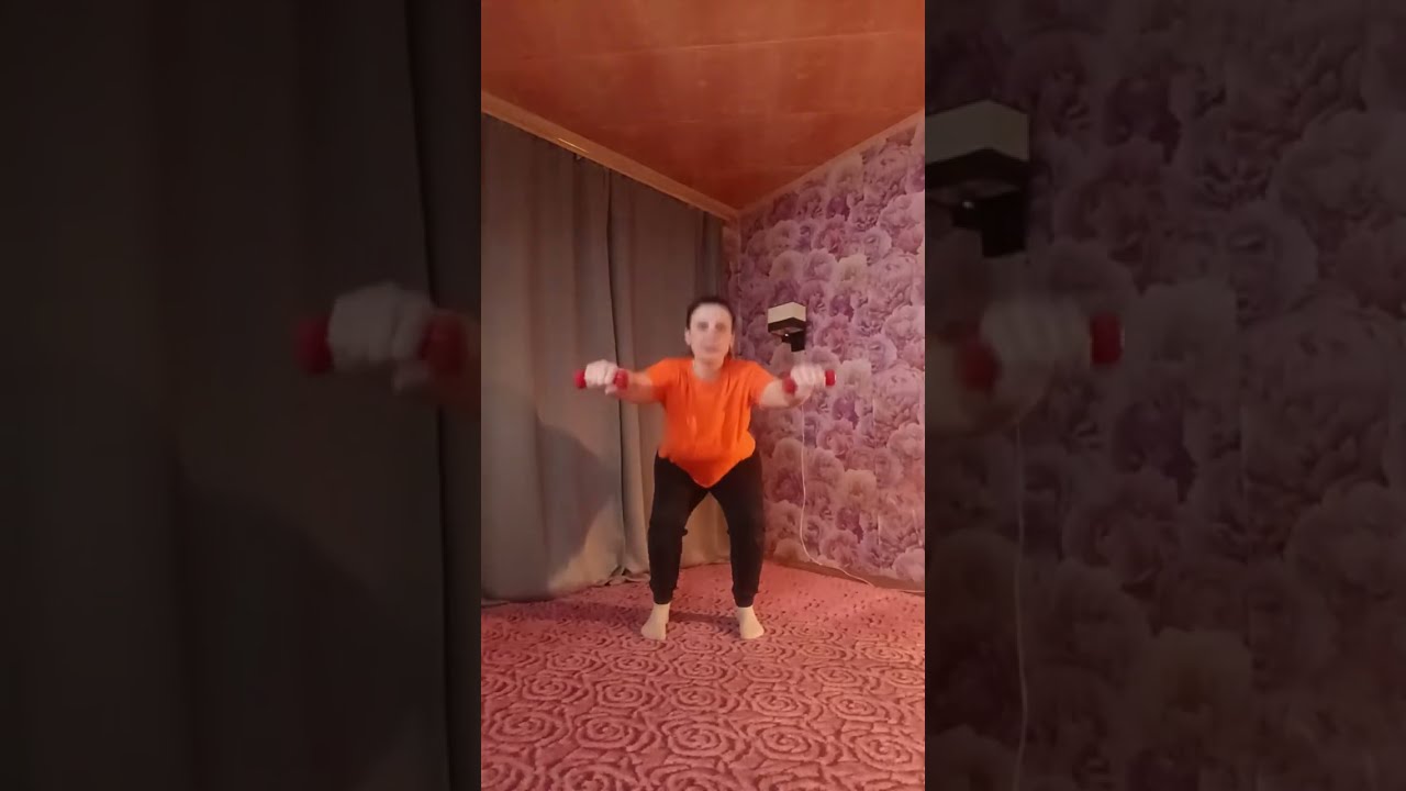 Лёгкий фитнес, 2 упражнения. #похудение #спорт #фитнес #зож