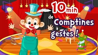 Comptines à gestes pour enfant  ⒹⒺⓋⒶ  Maternelle et petites